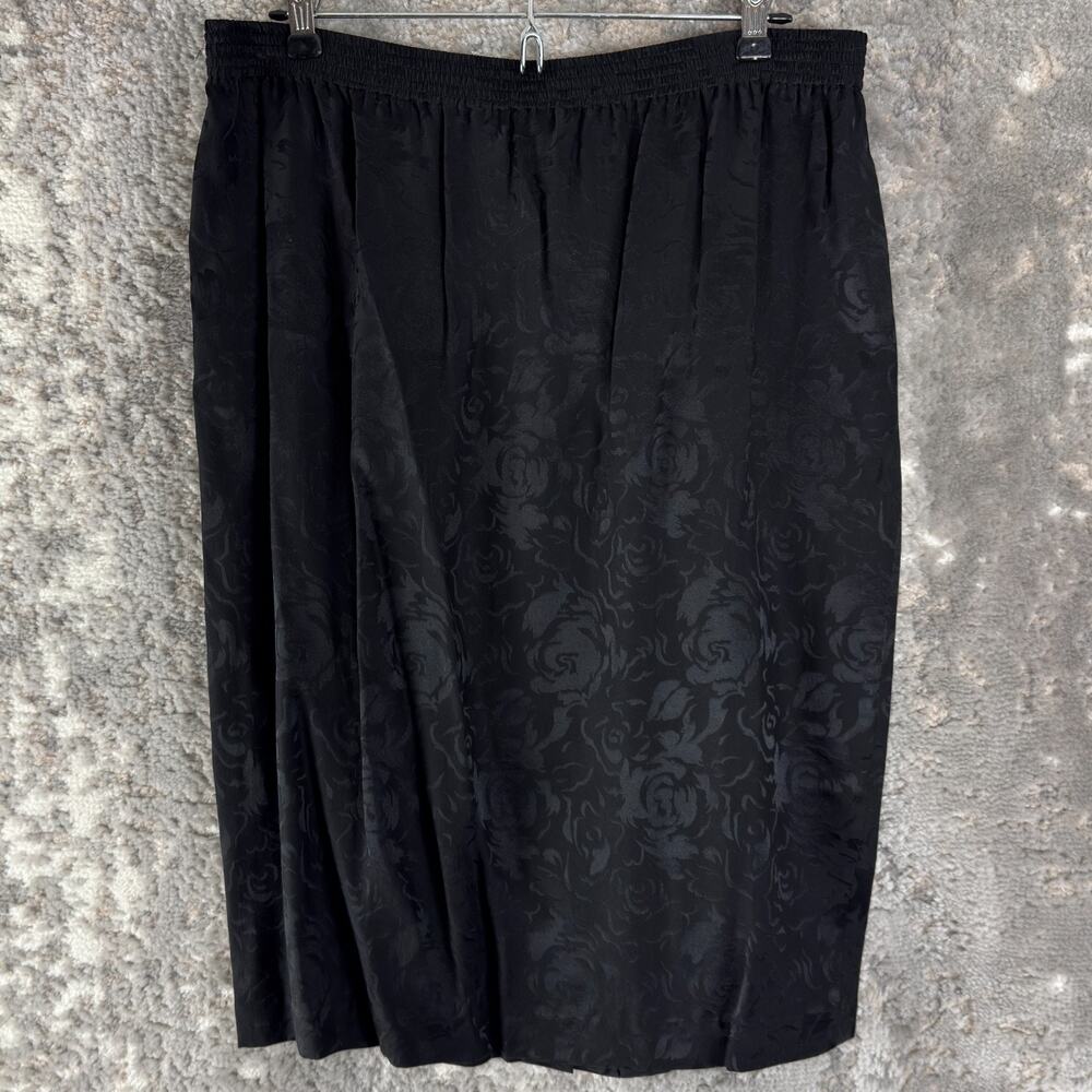 Lauren Alexandra Peitte Size 14P Silk Floral Burn Out Velvet‎ Whimsigoth Skirt